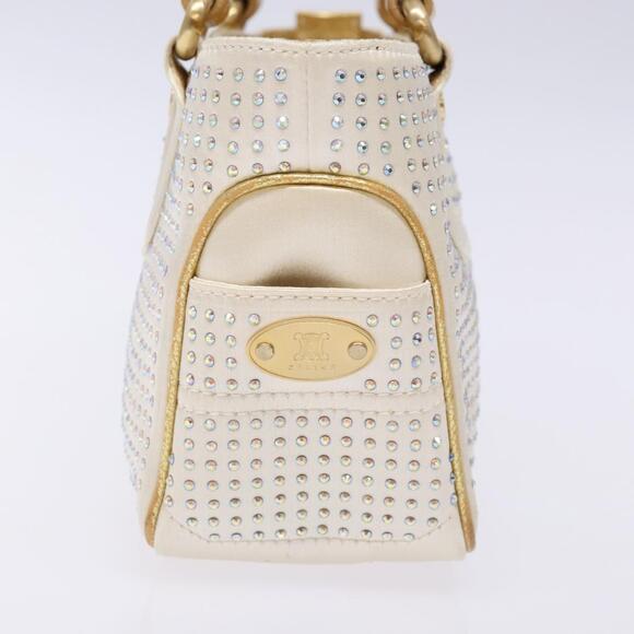 CELINE Hand Bag Leather Silver Gold - Picture 5 of 13